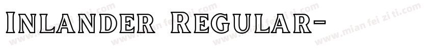 Inlander Regular字体转换